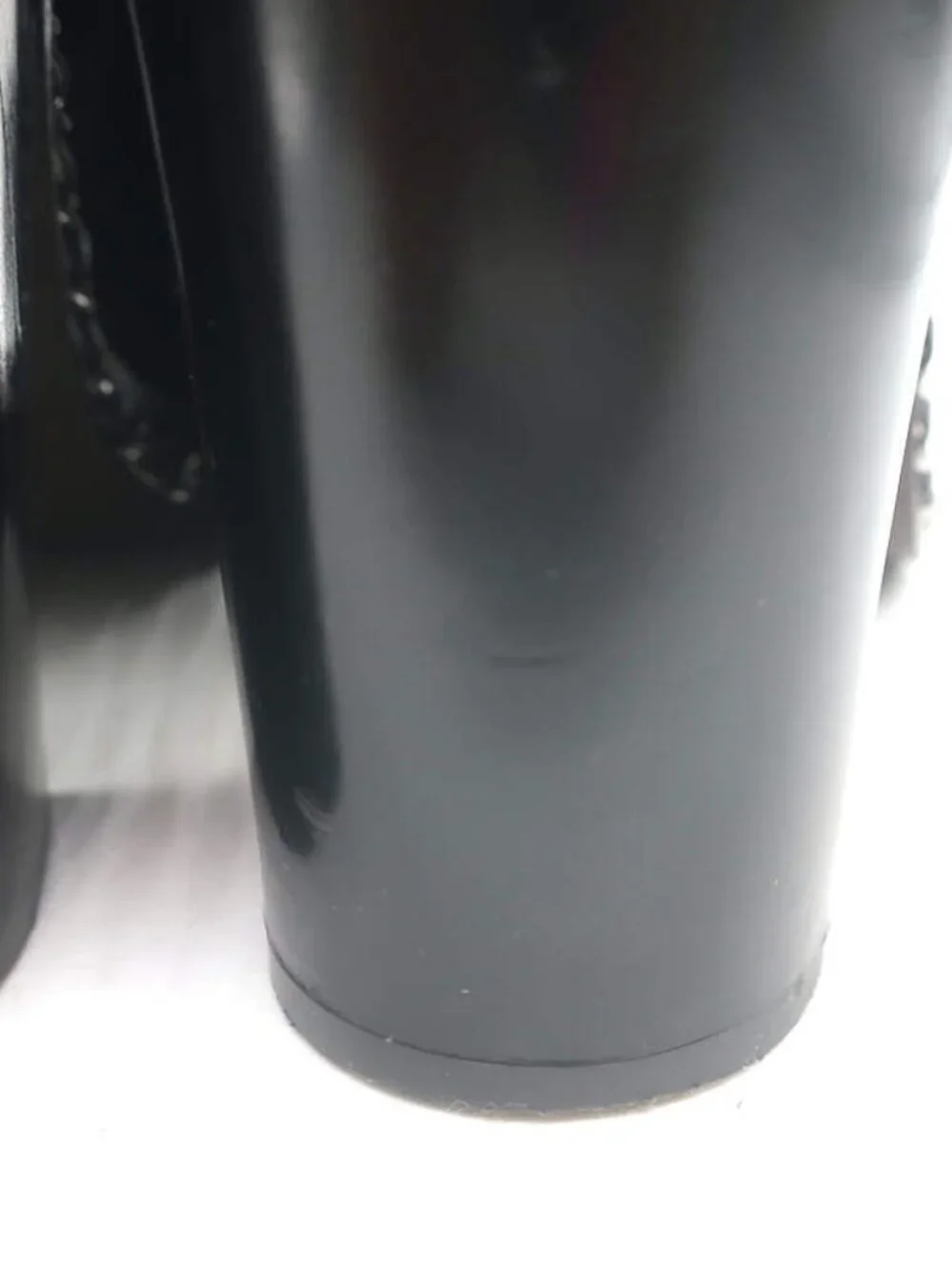 Chanel Chain-Trimmed High Heel Chelsea Boots Black Leather Size 39 - Picture 16 of 16